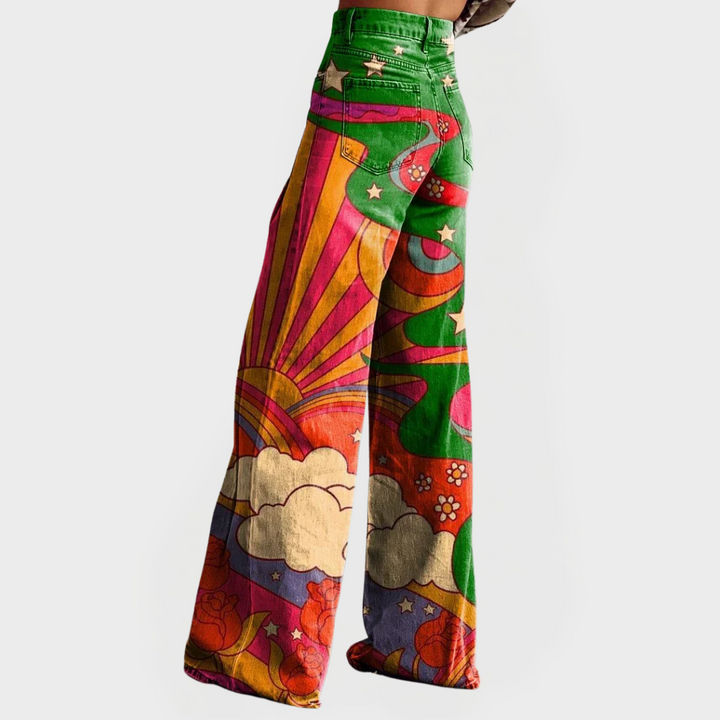 Magdaléna Nadčasová Vysoké Pasové Džínové Širokonohé