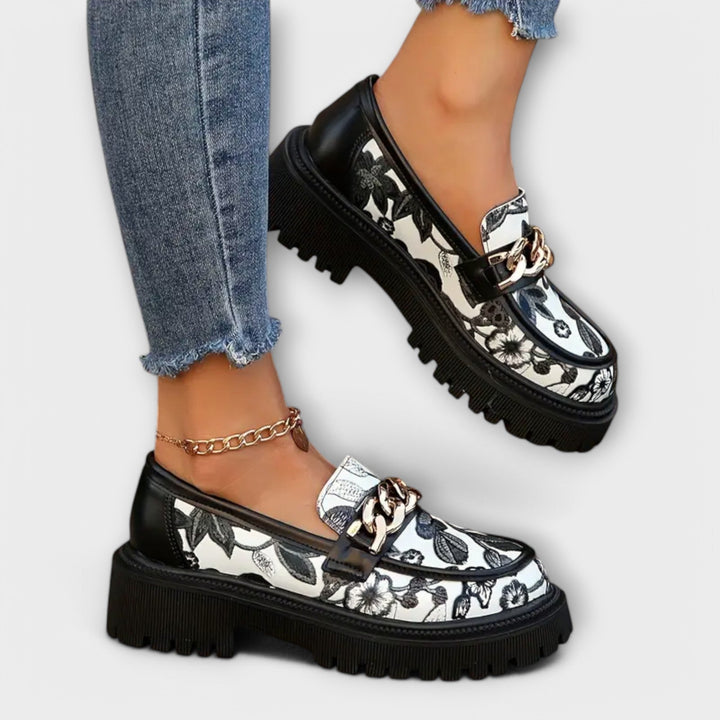 Anna Elegantní Mocasíny Retro KovovouSponou LetníLehké