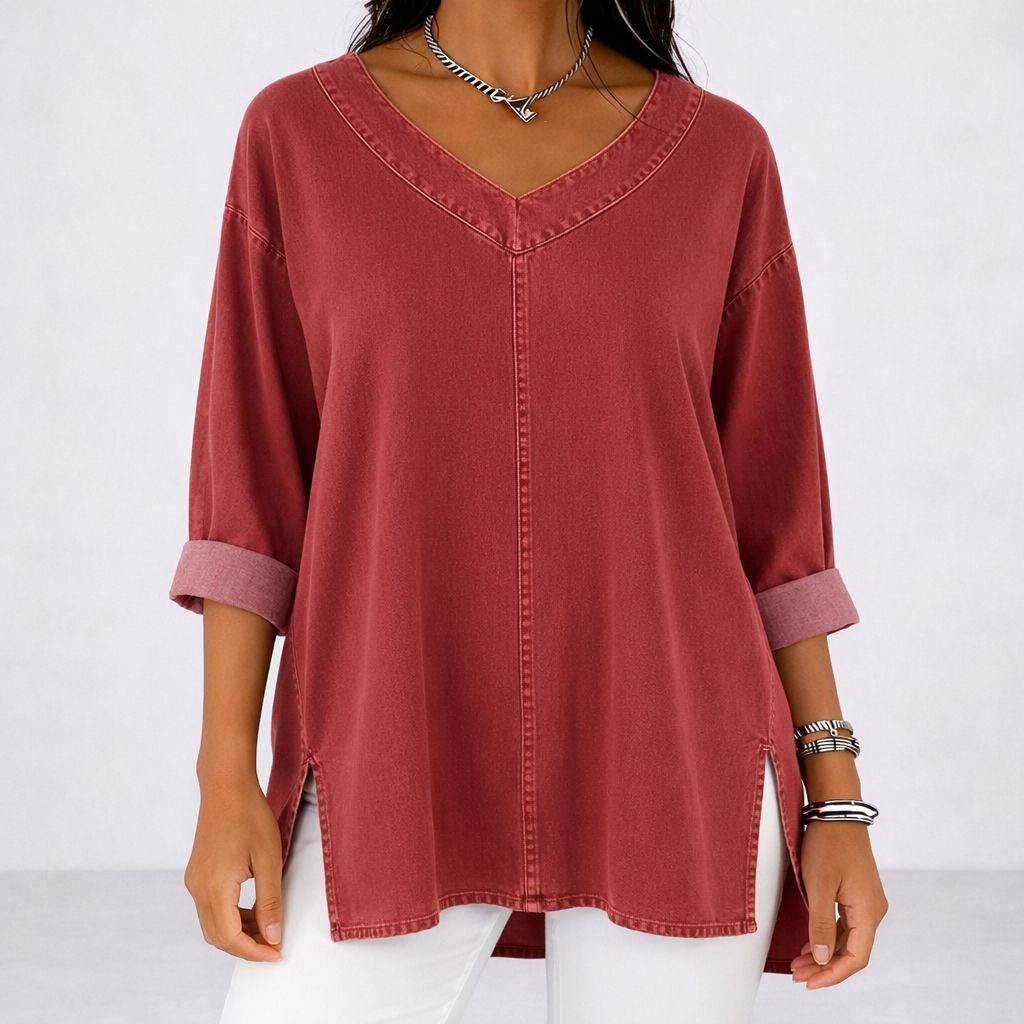 Jessica | Ležérní Top s Výstřihem do V