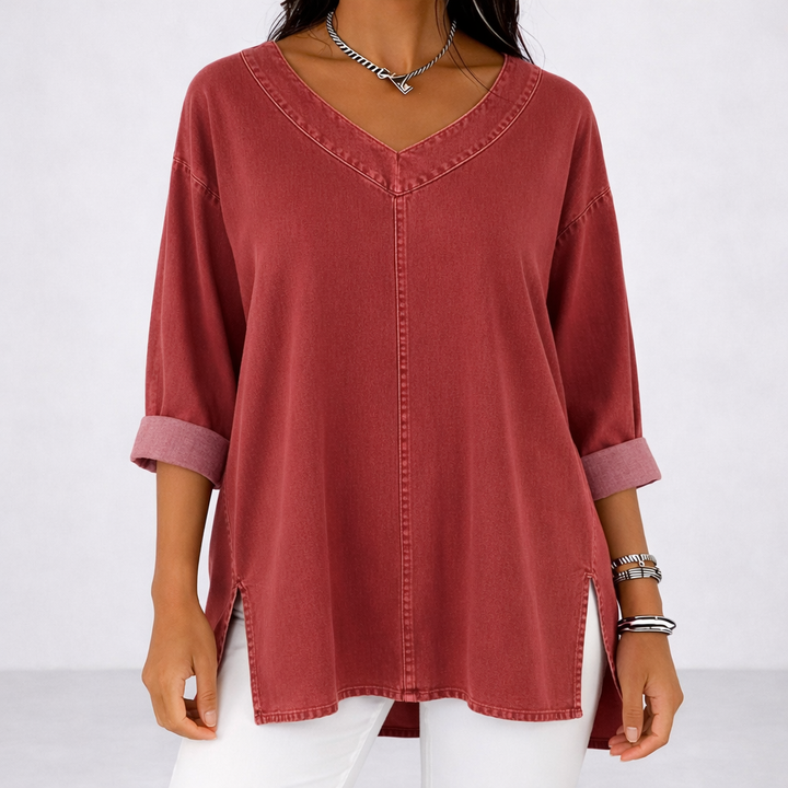 Jessica | Ležérní Top s Výstřihem do V