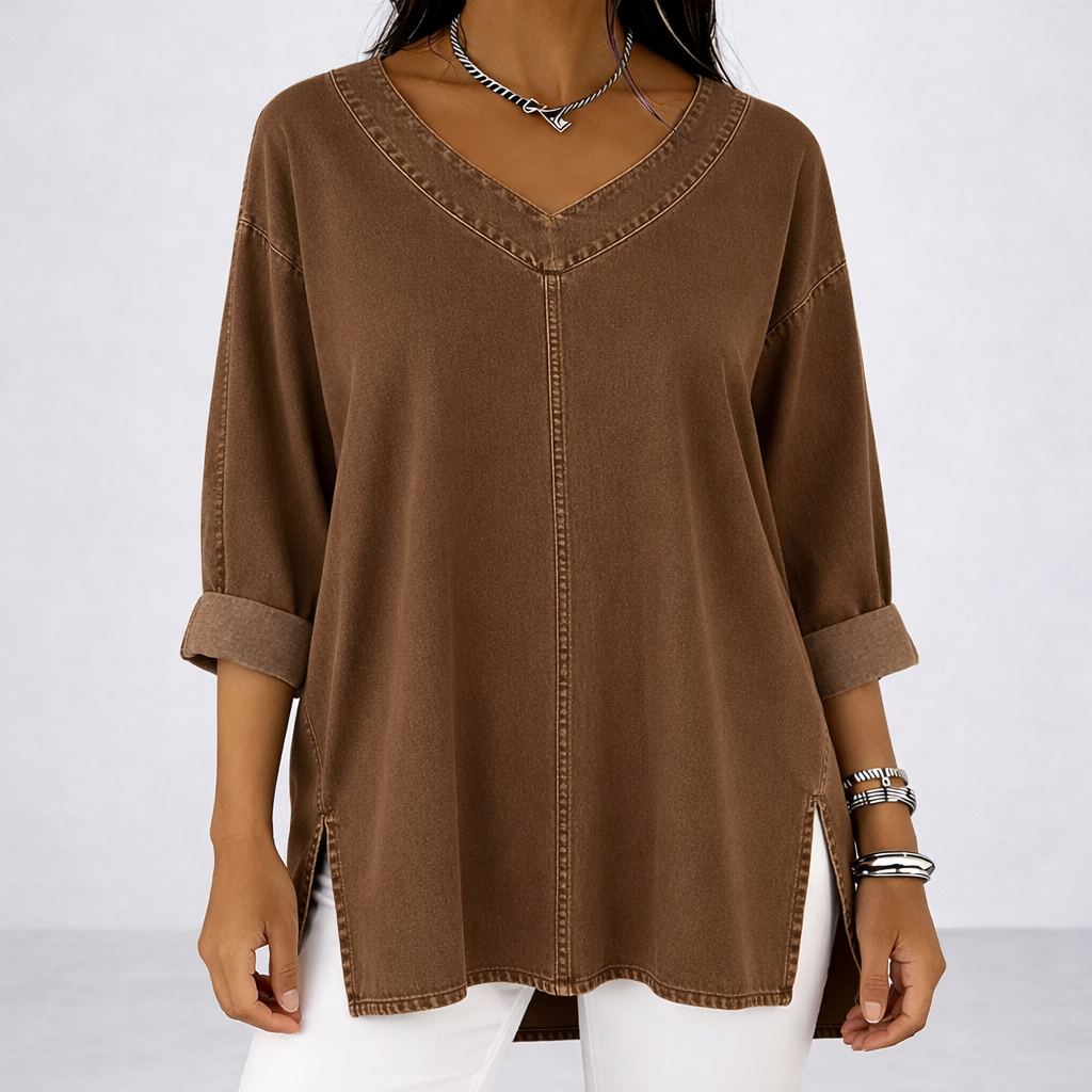 Jessica | Ležérní Top s Výstřihem do V