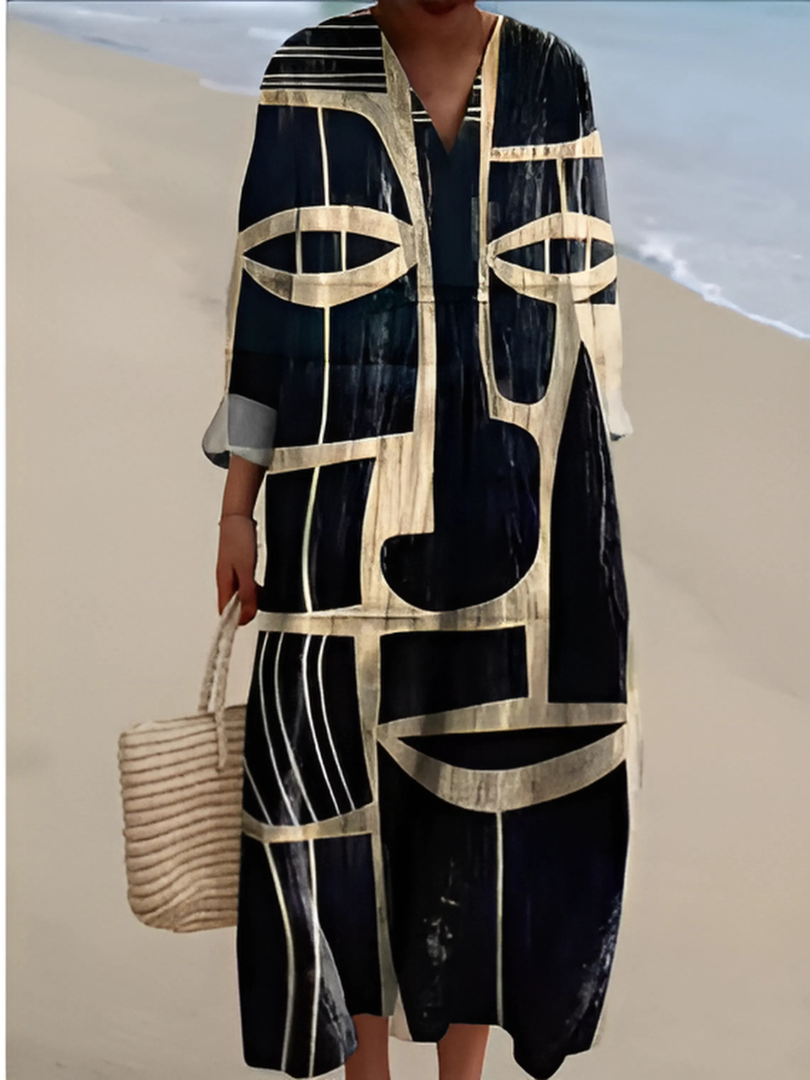 Luna | Šaty s tiskem Prism