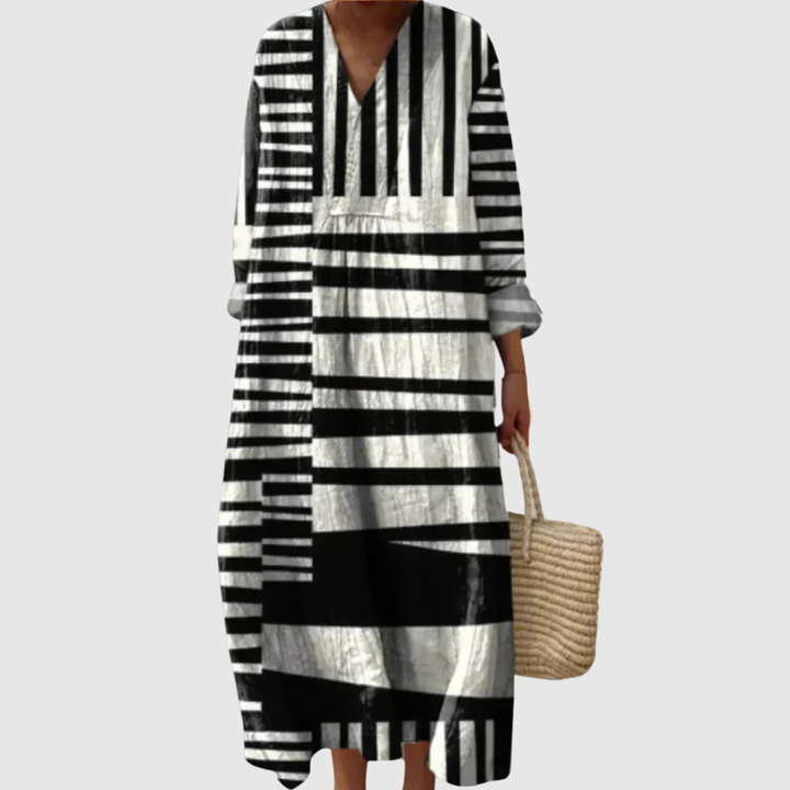 Leah | Šaty s liniovým vzorem