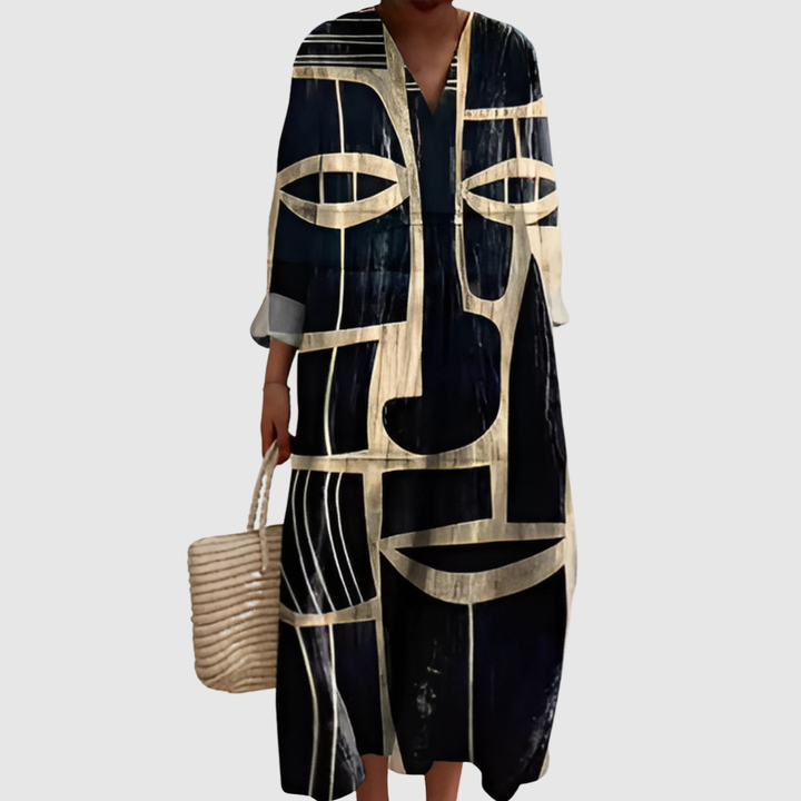 Luna | Šaty s tiskem Prism