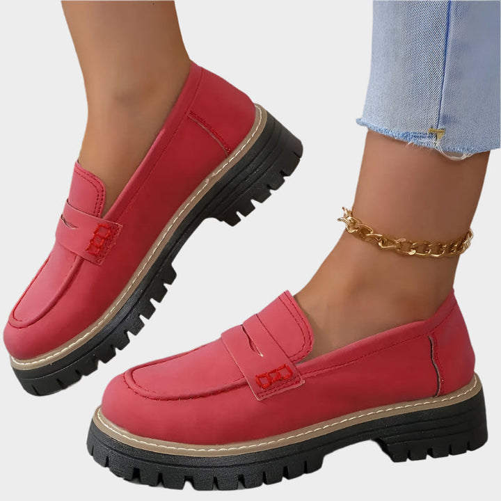 Věnceslava Nadstandardní Mokasíny S Masivní Podrážkou