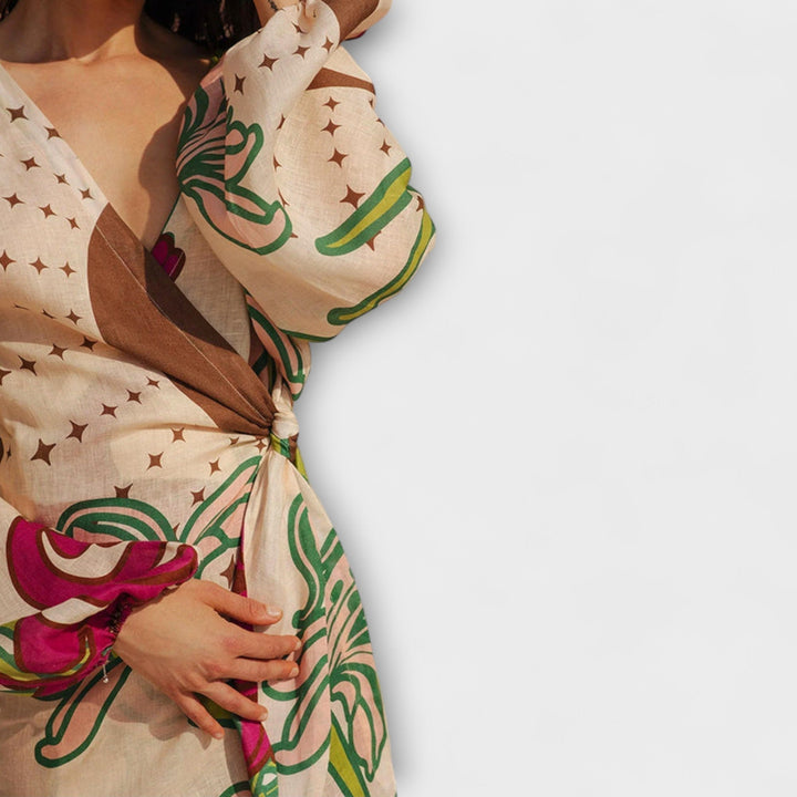 Tracey - Maxi šaty s vázáním