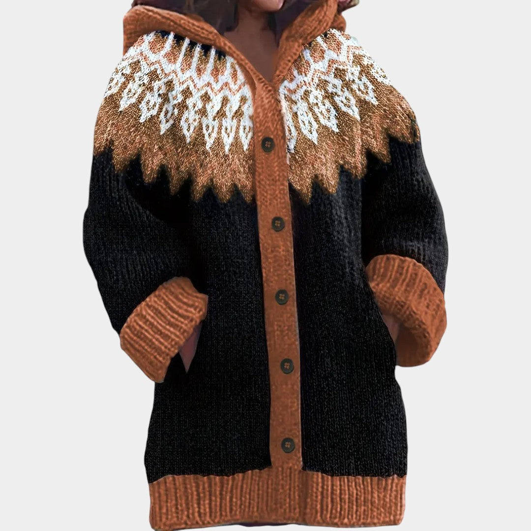 Klára - Ležérní kardigan s kapucí