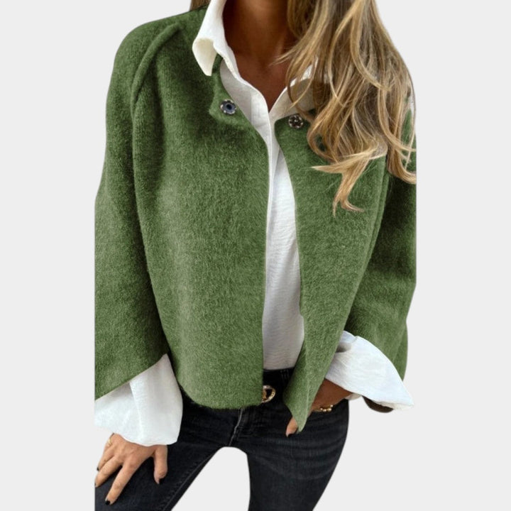 Lenka - Krátký volný kardigan s netopýřími rukávy