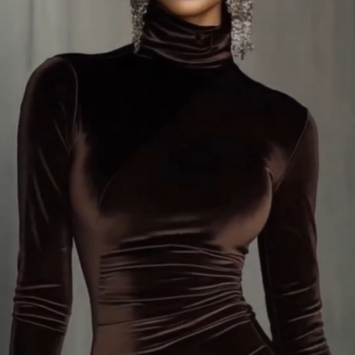 Alegna | Asymetrické šaty s krajkovým lemováním