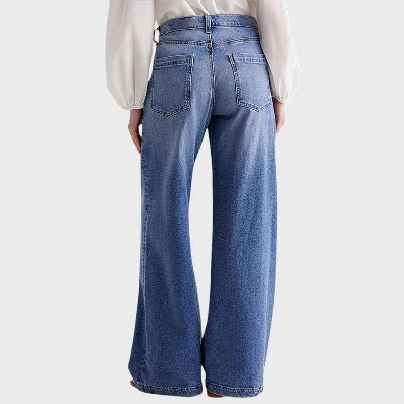 Elisa | Džíny se širokými nohavicemi a detailními hvězdami